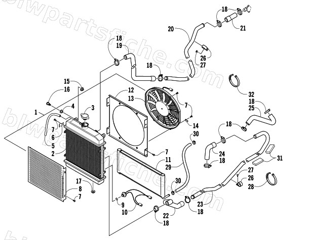 COOLING ASSEMBLY diagram