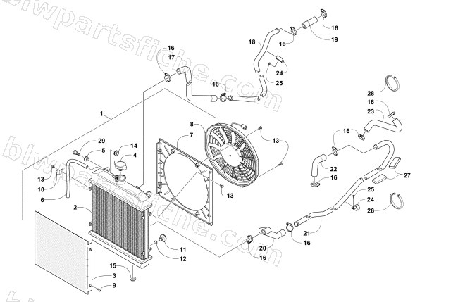 COOLING ASSEMBLY diagram