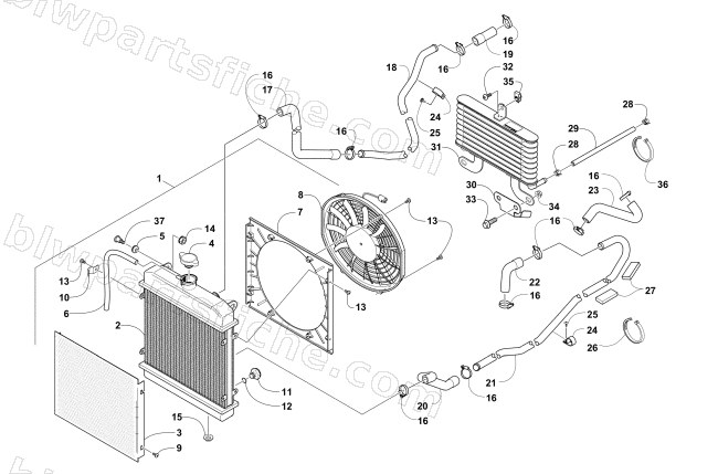 COOLING ASSEMBLY diagram