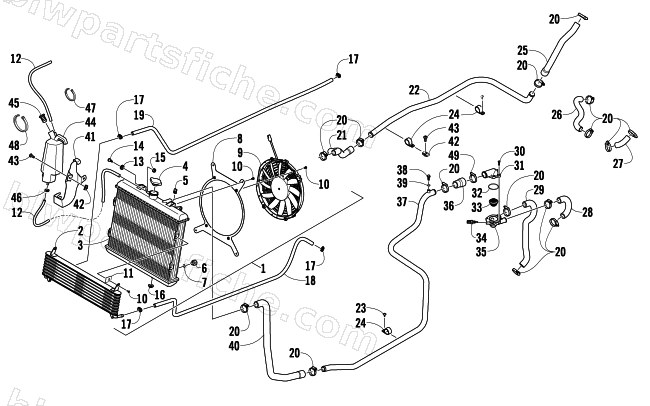 COOLING ASSEMBLY diagram