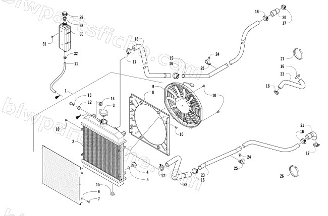 COOLING ASSEMBLY diagram
