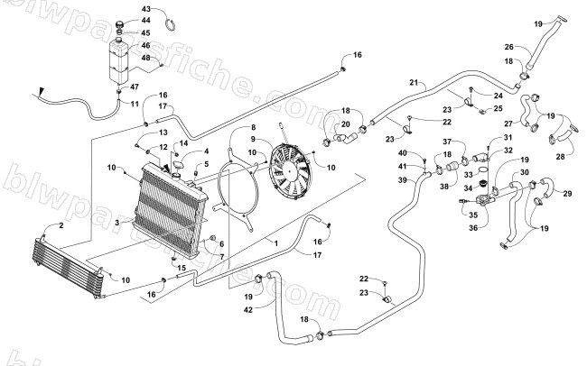 COOLING ASSEMBLY diagram