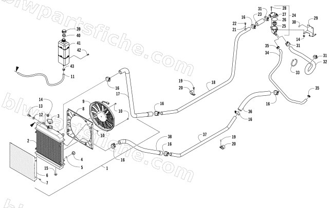 COOLING ASSEMBLY diagram