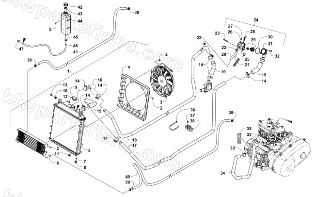 COOLING ASSEMBLY diagram