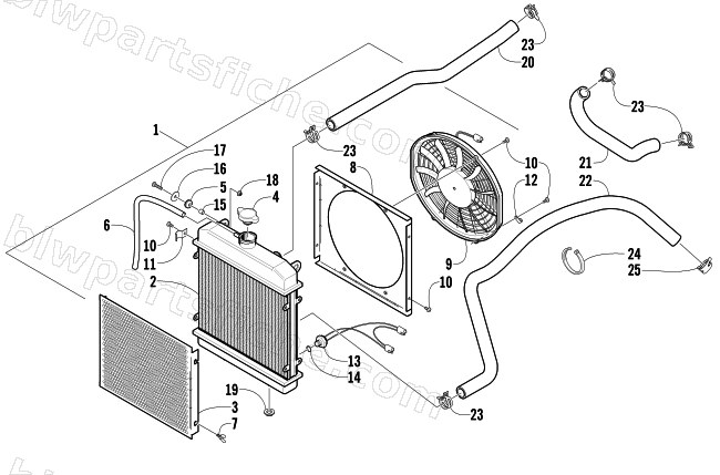 COOLING ASSEMBLY diagram