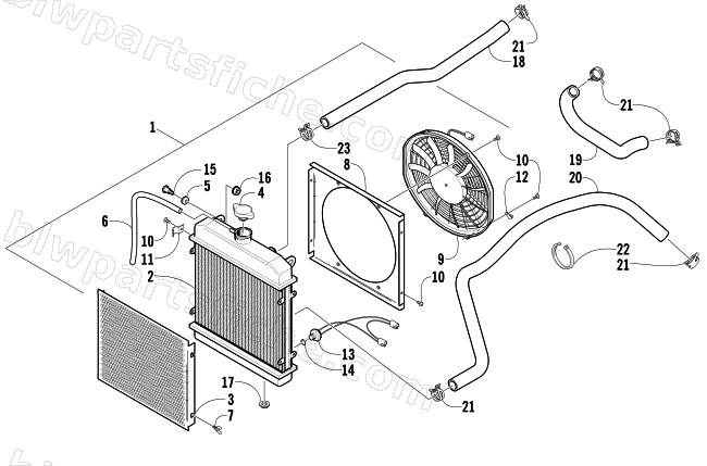 COOLING ASSEMBLY diagram