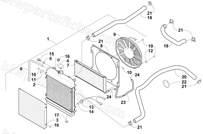 COOLING ASSEMBLY diagram