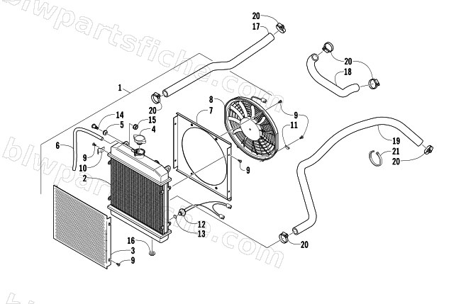 COOLING ASSEMBLY diagram