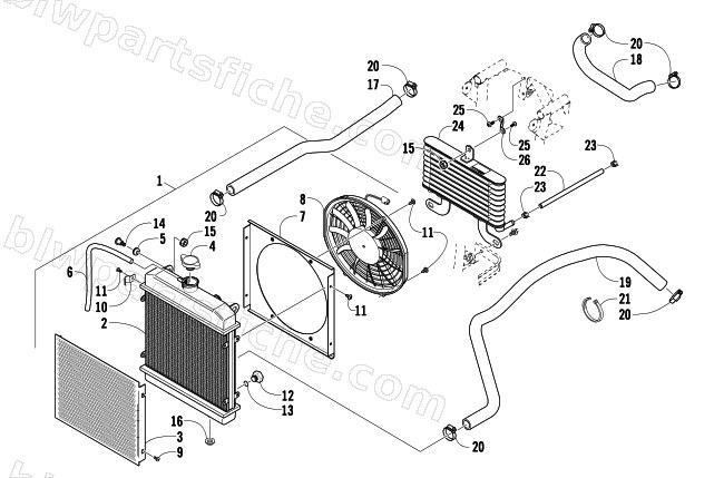 COOLING ASSEMBLY diagram