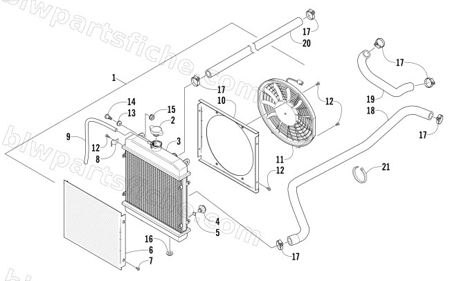 COOLING ASSEMBLY diagram