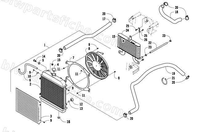 COOLING ASSEMBLY diagram