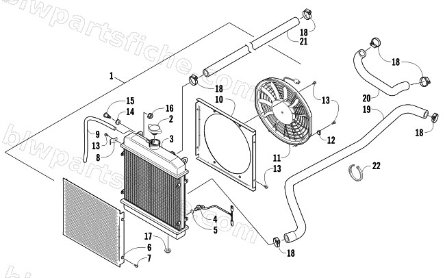 COOLING ASSEMBLY diagram