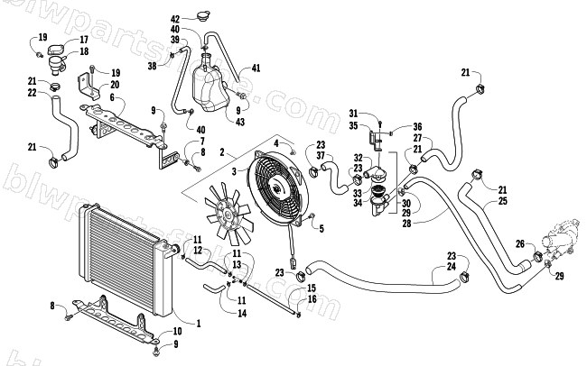 COOLING ASSEMBLY diagram