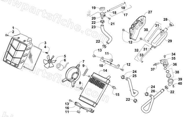 COOLING ASSEMBLY diagram
