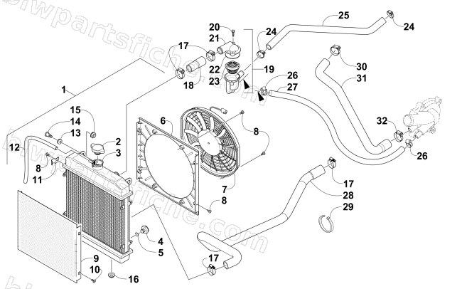 COOLING ASSEMBLY diagram