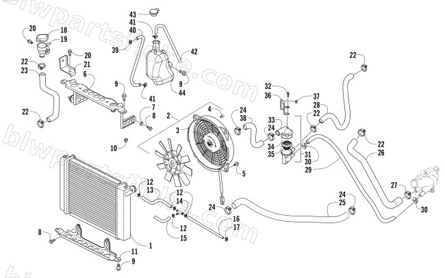 COOLING ASSEMBLY diagram