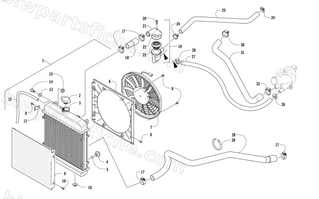 COOLING ASSEMBLY diagram