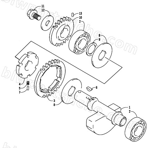 CRANK BALANCER ASSEMBLY diagram