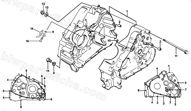 CRANKCASE ASSEMBLY diagram