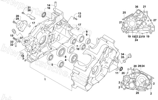 CRANKCASE ASSEMBLY diagram