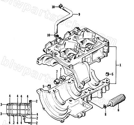 CRANKCASE ASSEMBLY diagram