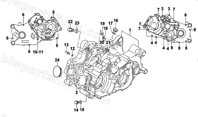 CRANKCASE ASSEMBLY diagram