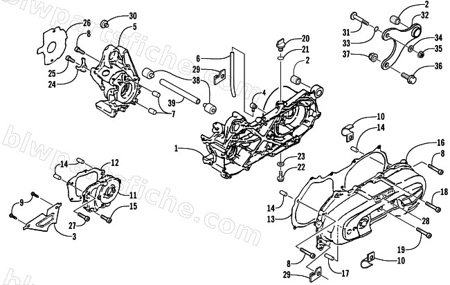 CRANKCASE ASSEMBLY diagram