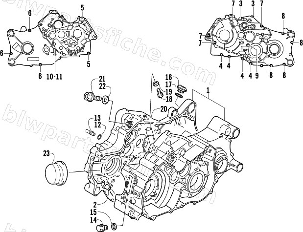 CRANKCASE ASSEMBLY diagram