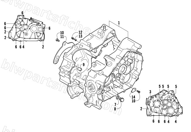 CRANKCASE ASSEMBLY diagram