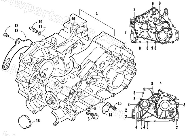 CRANKCASE ASSEMBLY diagram