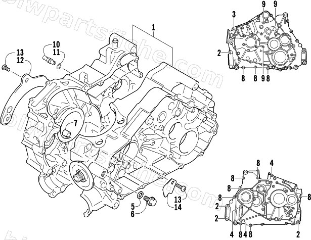 CRANKCASE ASSEMBLY diagram