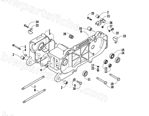 CRANKCASE ASSEMBLY diagram