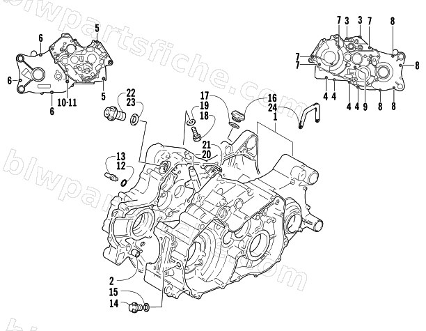CRANKCASE ASSEMBLY diagram