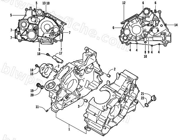 CRANKCASE ASSEMBLY diagram