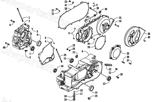 CRANKCASE ASSEMBLY diagram