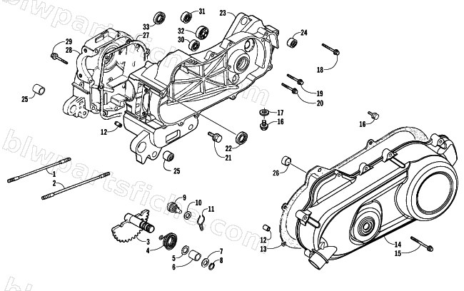 CRANKCASE ASSEMBLY diagram