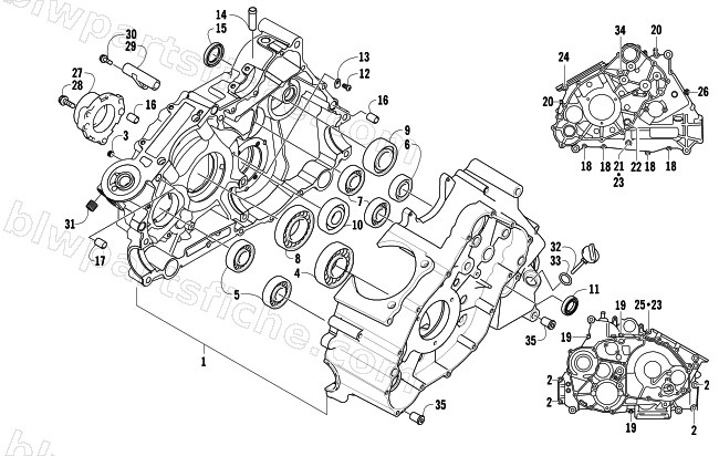 CRANKCASE ASSEMBLY diagram