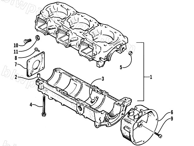 CRANKCASE ASSEMBLY diagram