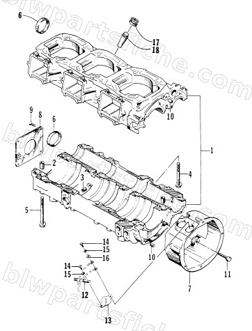 CRANKCASE ASSEMBLY diagram