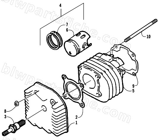 CYLINDER AND HEAD ASSEMBLY diagram