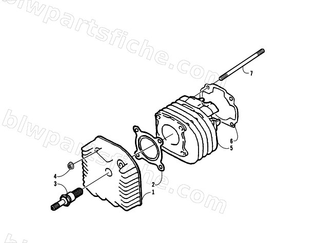 CYLINDER AND HEAD ASSEMBLY diagram