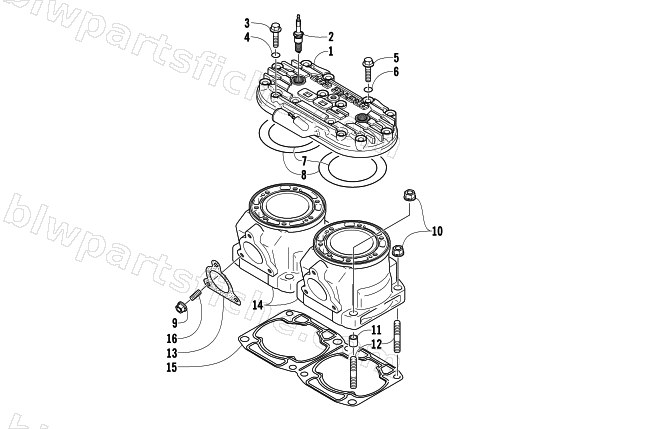 CYLINDER AND HEAD ASSEMBLY diagram