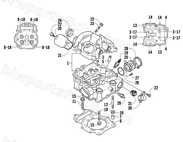CYLINDER HEAD ASSEMBLY diagram
