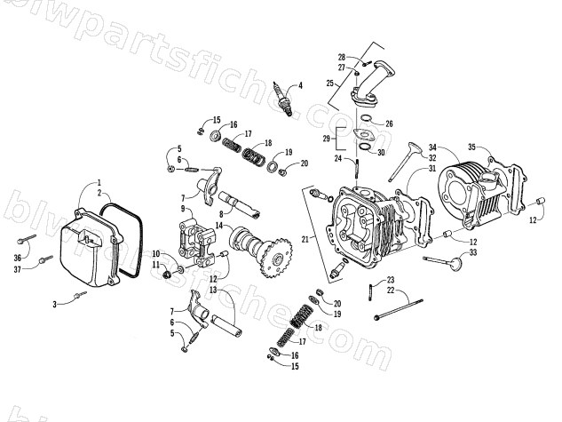 CYLINDER HEAD ASSEMBLY diagram