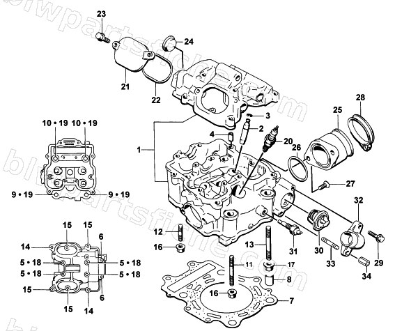 CYLINDER HEAD ASSEMBLY diagram