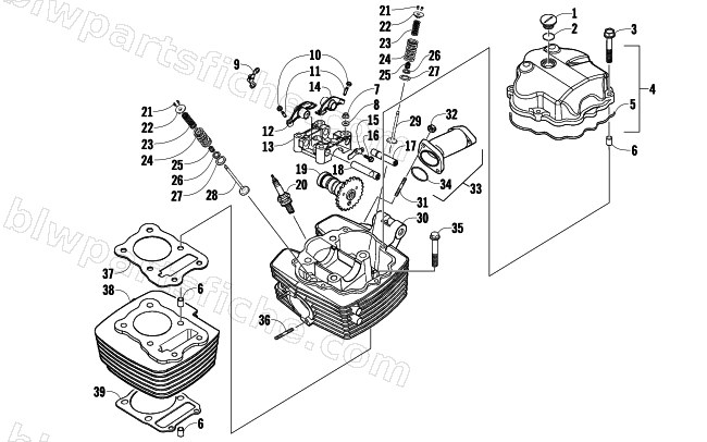 CYLINDER HEAD ASSEMBLY diagram