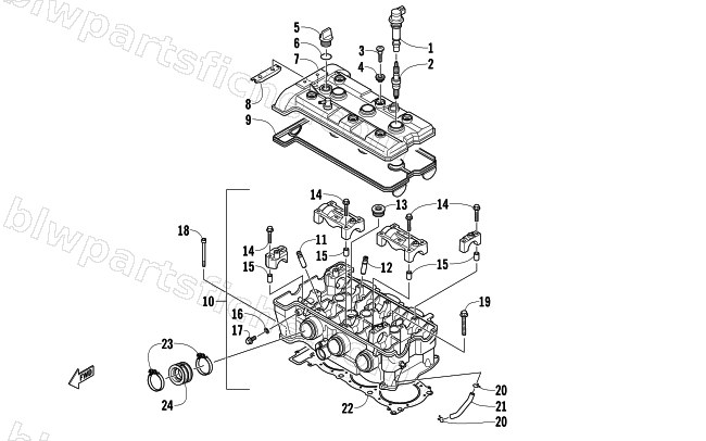 CYLINDER HEAD ASSEMBLY diagram