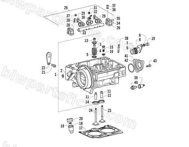 CYLINDER HEAD, VALVE TRAIN, AND RELATED ASSEMBLY diagram