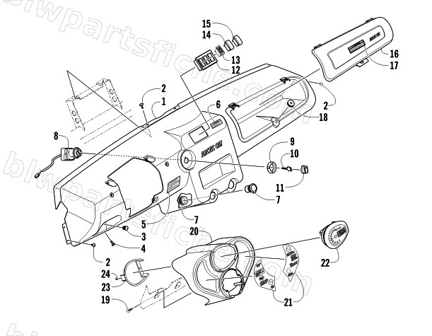 DASH ASSEMBLY diagram
