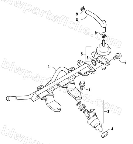 DELIVERY PIPE ASSEMBLY diagram